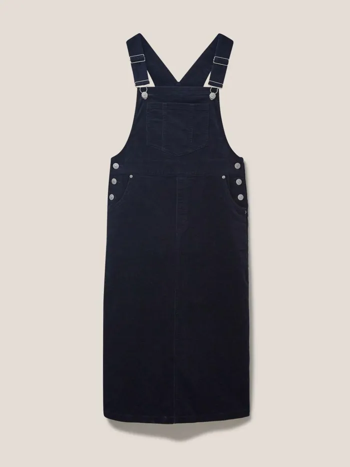 Women White Stuff Dresses Emmie Organic Cord Midi Pinny Dark Navy Women White Stuff Dresses Emmie Organic Cord Midi Pinny Dark Navy