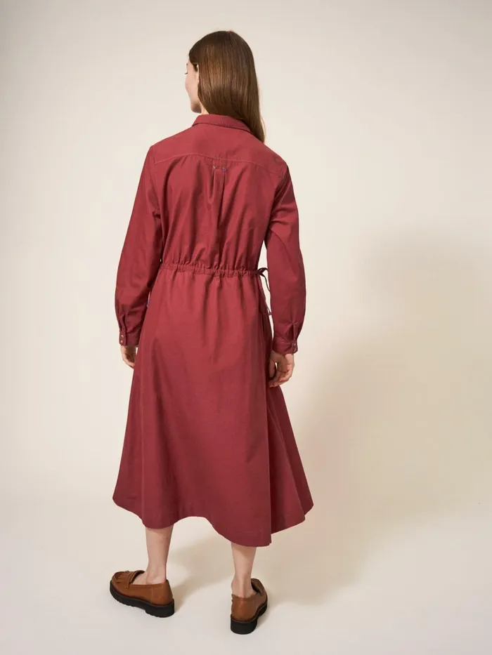 Women White Stuff Dresses Jade Cord Shirt Midi Dress Mid Plum Women White Stuff Dresses Jade Cord Shirt Midi Dress Mid Plum