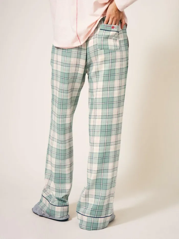 Women White Stuff Pyjamas And Nightwear Nina Organic Check PJ Bottom Green Multi Women White Stuff Pyjamas And Nightwear Nina Organic Check PJ Bottom Green Multi