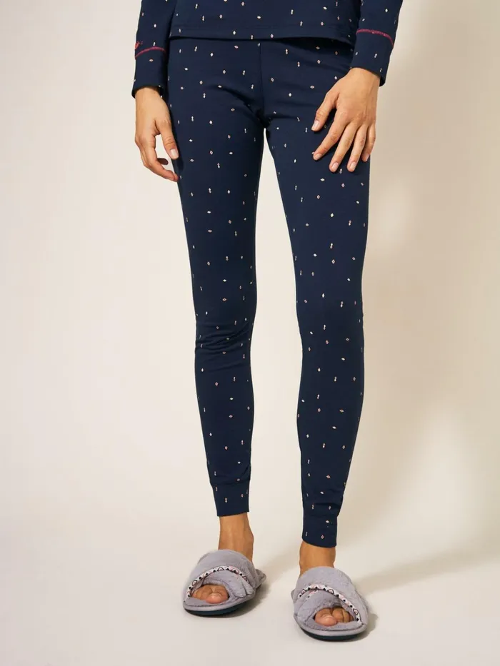 Women White Stuff Pyjamas And Nightwear Selena Jersey Legging Navy Multi