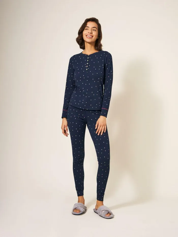 Women White Stuff Pyjamas And Nightwear Selena Jersey Legging Navy Multi Women White Stuff Pyjamas And Nightwear Selena Jersey Legging Navy Multi