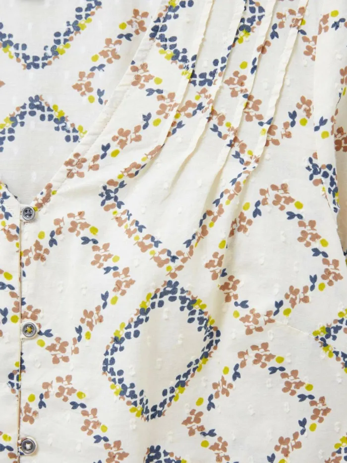 Women White Stuff Tops And Tshirts Rae Cotton Top Ivory Print Women White Stuff Tops And Tshirts Rae Cotton Top Ivory Print