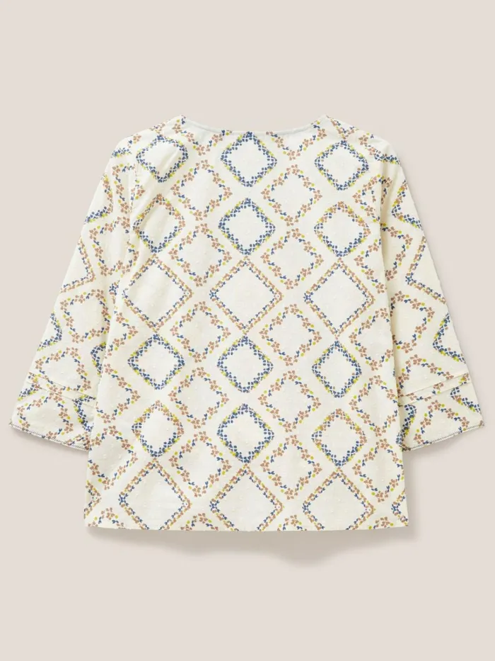 Women White Stuff Tops And Tshirts Rae Cotton Top Ivory Print Women White Stuff Tops And Tshirts Rae Cotton Top Ivory Print