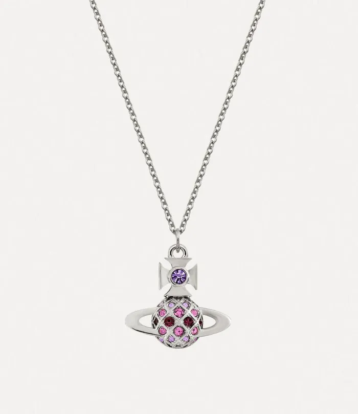 Women Willa Bas Relief Pendant Necklace Platinumvioletlightamethystamethystcrystal Vivienne Westwood Classic Styles Women Willa Bas Relief Pendant Necklace Platinumvioletlightamethystamethystcrystal Vivienne Westwood Classic Styles