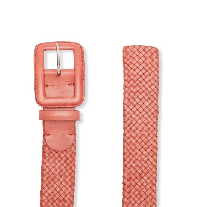 Women Women039s Woven Leather Belt Cherry Red Fratelli Rossetti Belts Women Women039s Woven Leather Belt Cherry Red Fratelli Rossetti Belts