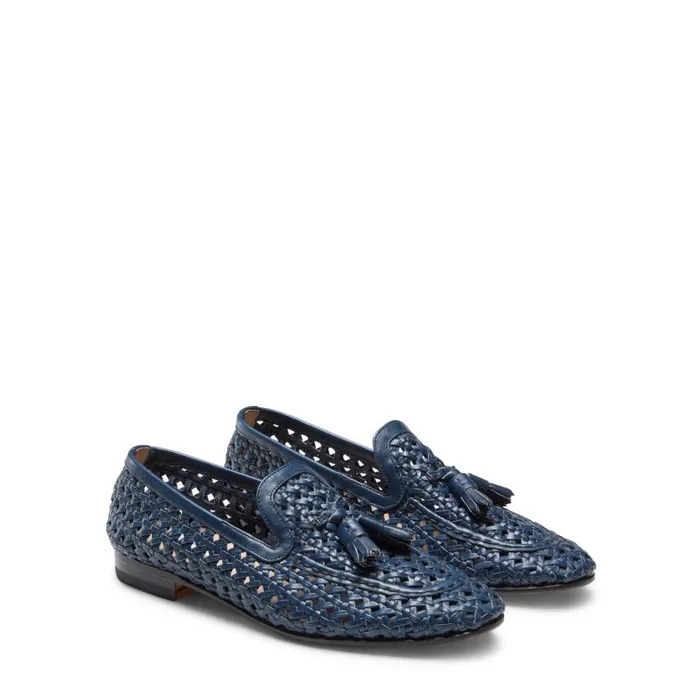 Women Woven Brera Loafer Ocean Fratelli Rossetti Loafers Women Woven Brera Loafer Ocean Fratelli Rossetti Loafers