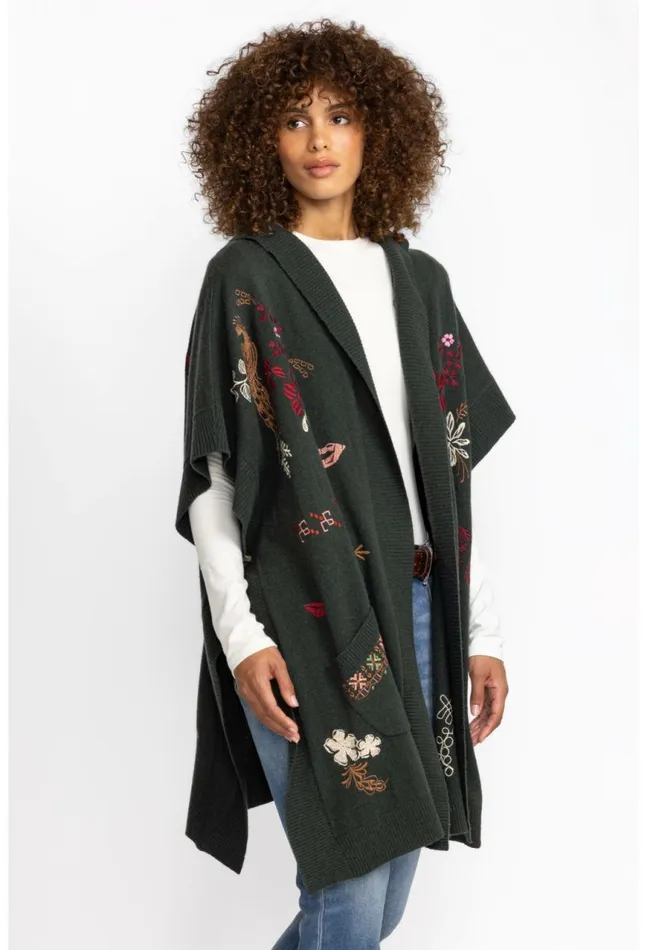 Women Zuzu Cape Forest Green Johnny Was Outerwear