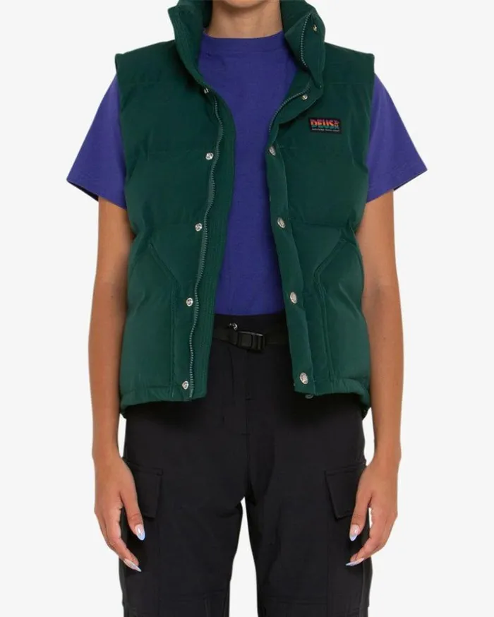 Womens Deus Ex Machina Jackets Cadettes Puffer Vest 8211 Trek Green Trek Green Womens Deus Ex Machina Jackets Cadettes Puffer Vest 8211 Trek Green Trek Green