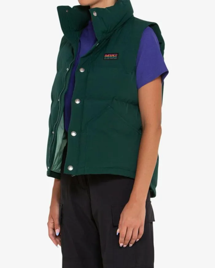 Womens Deus Ex Machina Jackets Cadettes Puffer Vest 8211 Trek Green Trek Green Womens Deus Ex Machina Jackets Cadettes Puffer Vest 8211 Trek Green Trek Green