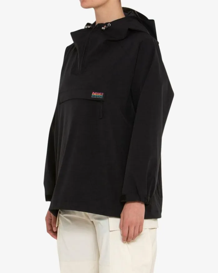 Womens Deus Ex Machina Jackets Greenhouse Anorak 8211 Black Black Womens Deus Ex Machina Jackets Greenhouse Anorak 8211 Black Black