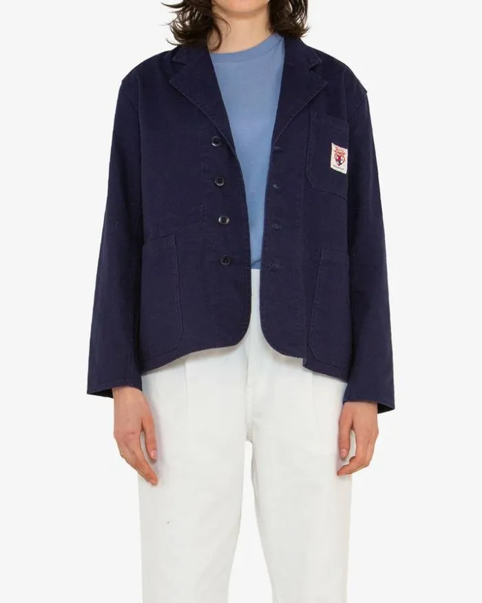 Womens Deus Ex Machina Jackets Work Blazer 8211 Twilight Blue Twilight Blue