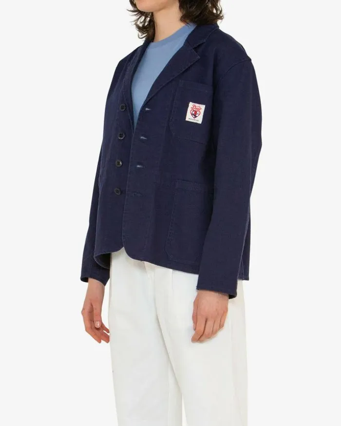 Womens Deus Ex Machina Jackets Work Blazer 8211 Twilight Blue Twilight Blue Womens Deus Ex Machina Jackets Work Blazer 8211 Twilight Blue Twilight Blue