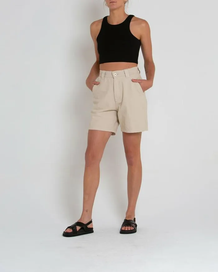 Womens Deus Ex Machina Shorts High Fidelity Short 8211 Dirty White Dirty White Womens Deus Ex Machina Shorts High Fidelity Short 8211 Dirty White Dirty White