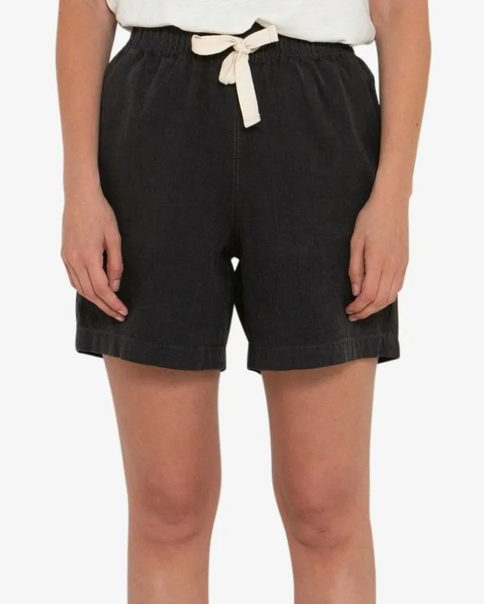 Womens Deus Ex Machina Shorts Natalie Short 8211 Anthracite Anthracite