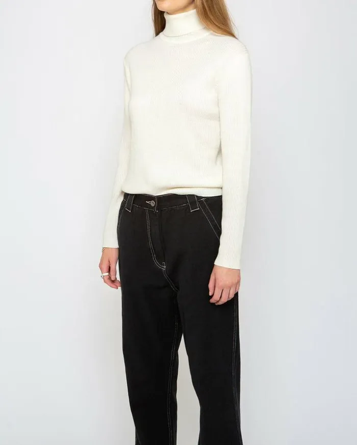 Womens Deus Ex Machina Sweaters Karma Turtle Neck 8211 Natural Natural
