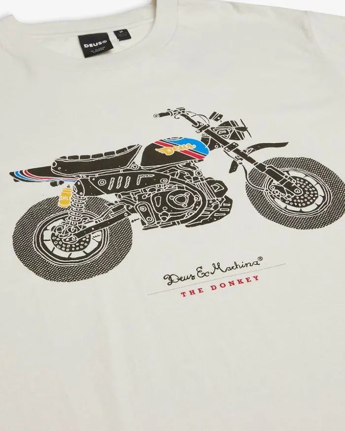 WomensMens Deus Ex Machina Gifting Monkey Tee 8211 Vintage White Vintage White WomensMens Deus Ex Machina Gifting Monkey Tee 8211 Vintage White Vintage White