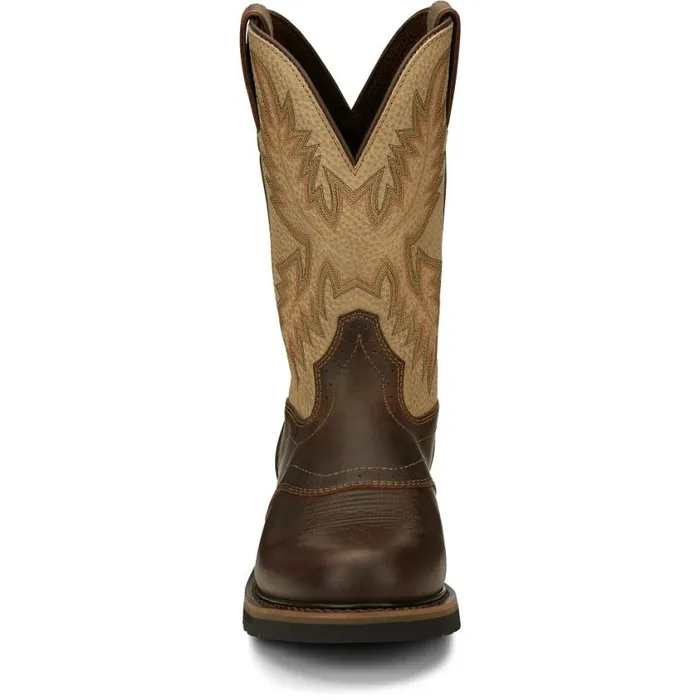 Work Men Justin Boots Superintendent 11034 Work Boot Golden Brown 040brown041