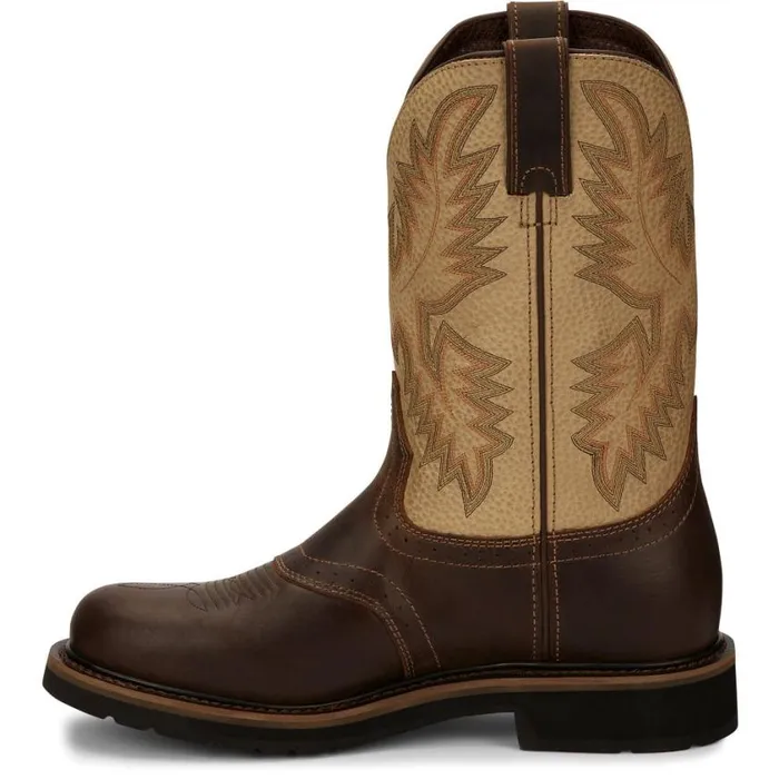 Work Men Justin Boots Superintendent 11034 Work Boot Golden Brown 040brown041