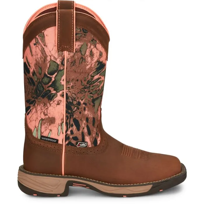 Work Women Justin Boots Trekker 11034 Waterproof Work Boot Russet Brown 040brown041