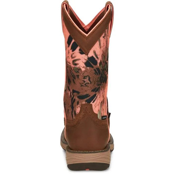 Work Women Justin Boots Trekker 11034 Waterproof Work Boot Russet Brown 040brown041