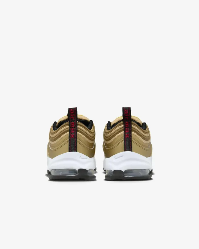 Younger Kids 3 8211 7 Years Kids Nike Air Max 97 Metallic Goldblackwhiteuniversity Red