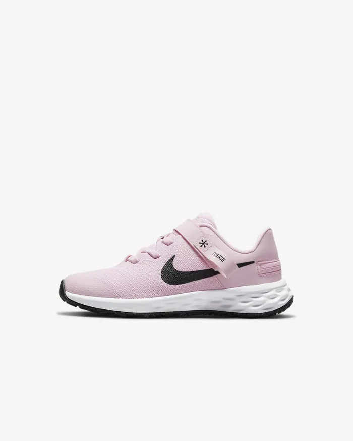 Younger Kids 3 8211 7 Years Kids Nike Revolution 6 FlyEase Pink Foamblack
